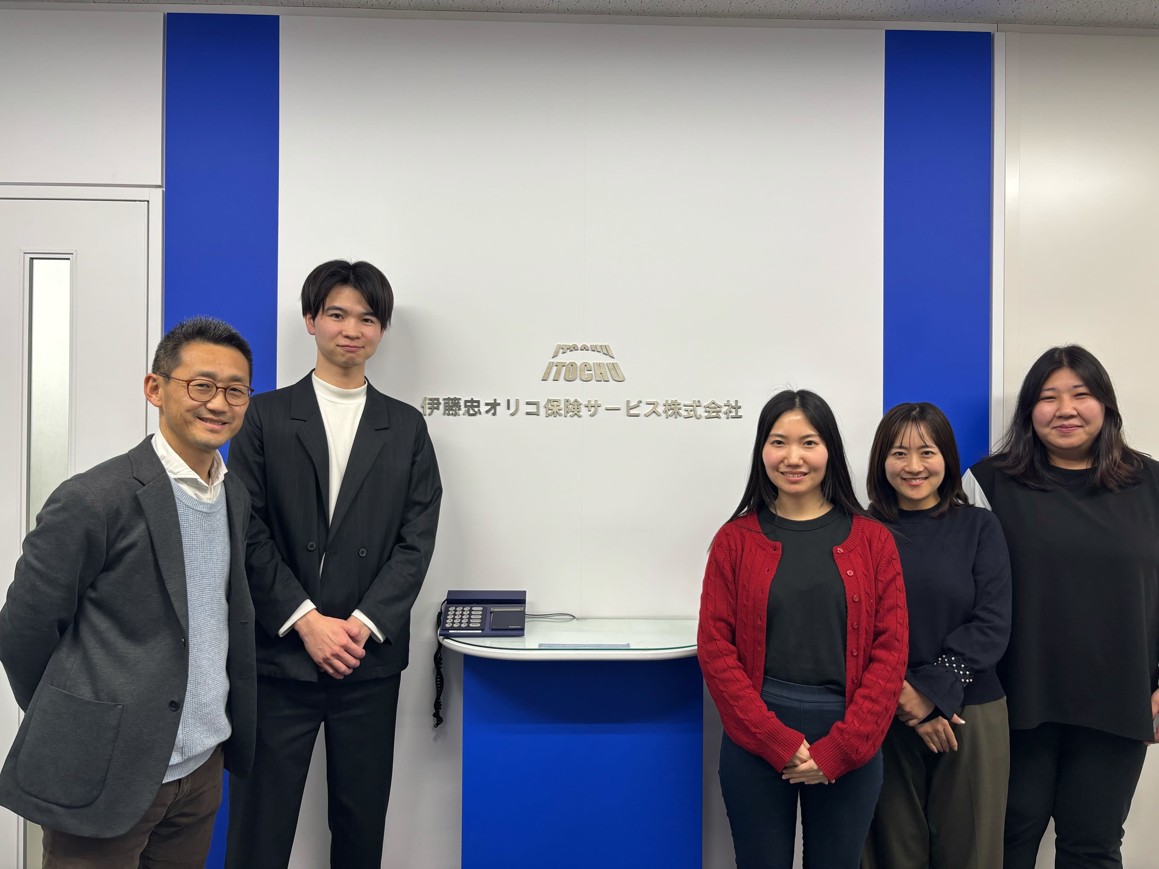 左から、伊藤忠オリコ保険サービス 平野CDO、boshu 富阪、伊藤忠オリコ保険サービス 泉川様、小澤様、髙田様